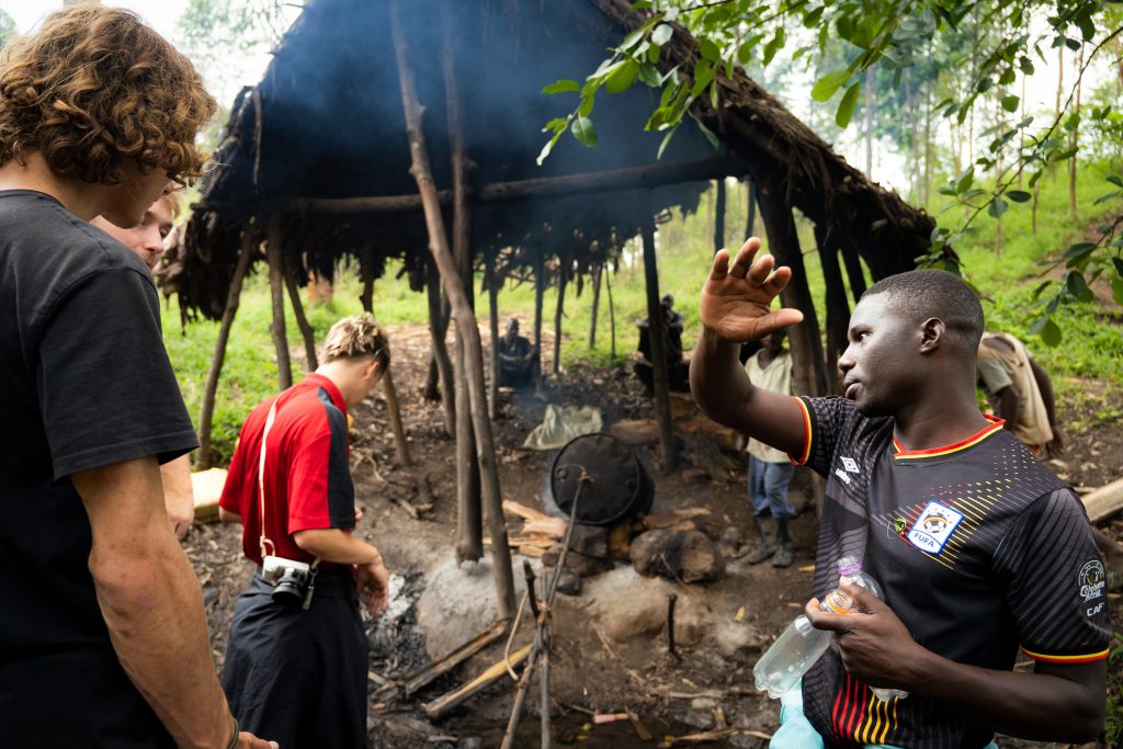 local Banana gin distillation at Dave the cave eco lodge community